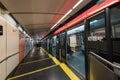 Montjuic funicular metro line, Parc de Montjuic station, located on the mountain