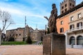 Barcelona, Spain-March 29, 2024. Monument commemorating the battle against the Carlists, Ripoll, Spain Royalty Free Stock Photo