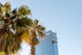 Barcelona, Spain -March 17, 2019: View of W hotel known as the Hotel Vela Sail Hotel at the port of Barcelona city. Spain Royalty Free Stock Photo