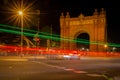 BARCELONA, SPAIN - MAY 19, 2018. Arc de Triomphe in Barcelona at night Royalty Free Stock Photo