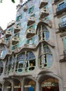 Barcelona, Spain - May 23 2023: The facade of the house Casa Battlo The house was designed by Antoni Gaudi Royalty Free Stock Photo