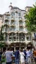 Barcelona, Spain - May 23 2023: The facade of the house Casa Battlo The house was designed by Antoni Gaudi Royalty Free Stock Photo