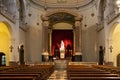 BARCELONA, SPAIN - MAY 16, 2017: Interior of the catholic Church of Our Lady of Bethlehem Iglesia de La Madre de Dios de Belen in