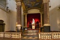 BARCELONA, SPAIN - MAY 16, 2017: Interior of the catholic Church of Our Lady of Bethlehem Iglesia de La Madre de Dios de Belen in