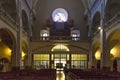 BARCELONA, SPAIN - MAY 16, 2017: Interior of the catholic Church of Our Lady of Bethlehem Iglesia de La Madre de Dios de Belen in