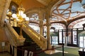 BARCELONA, SPAIN - MAY 15, 2017: Interior of the Palace of Catalan Music The Palau de la Musica Catalana in catalan. Is a Royalty Free Stock Photo