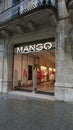 Barcelona, Spain - May 25, 2023: Mango store or shopping centre - a Spanish fashion brand at Barcelona Royalty Free Stock Photo