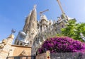 Barcelona, Spain - May 2019: Sagrada Familia Cathedral in spring Royalty Free Stock Photo