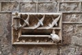 Fragment of the modernist decoration of the House of the Archdeacon in the Gothic Quarter of Barcelona Royalty Free Stock Photo