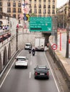 Barcelona, Spain. May 2019. Traffic near the beach in Barcelona Royalty Free Stock Photo