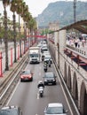 Barcelona, Spain. May 2019. Traffic near the beach in Barcelona Royalty Free Stock Photo