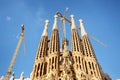 Exterior of the famous Familia Sagrada church