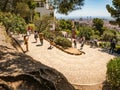 Winding path in Park Guell.
