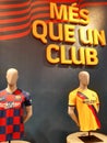 Mes que un club logo text and iconic sign of Barcelona football club official soccer