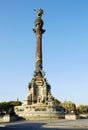Barcelona, Spain, Monument To Christopher Columbus.