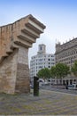 Barcelona, Spain. Monument to Francesc Macia in Placa de Catalunya. Royalty Free Stock Photo