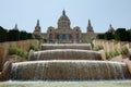 Barcelona, Spain - National Art Museum of Catalonia and fountain