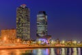 Barcelona, Spain at night. Royalty Free Stock Photo