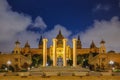 Barcelona Spain night at National Art Museum of Catalonia Royalty Free Stock Photo