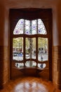 Barcelona, Spain - Noble Room in the Casa Batllo by Gaudi, Passeig de Gracia, Barcelona, Catalunya, Spain