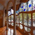Barcelona, Spain - Noble Room in the Casa Batllo by Gaudi, Passeig de Gracia, Barcelona, Catalunya, Spain