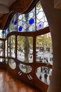 Barcelona, Spain - Noble Room in the Casa Batllo by Gaudi, Passeig de Gracia, Barcelona, Catalunya, Spain