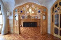 Barcelona, Spain - Noble Room in the Casa Batllo by Gaudi, Passeig de Gracia, Barcelona, Catalunya, Spain