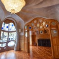 Barcelona, Spain - Noble Room in the Casa Batllo by Gaudi, Passeig de Gracia, Barcelona, Catalunya, Spain