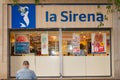 BARCELONA., SPAIN - Nov 14, 2020: Frozen food shop the siren, Barcelona