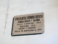 Street view of Passatge Romul Bosch memory in Barcelona