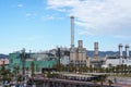 Barcelona, Spain-November 1, 2023. TERSA Biogas Energy Utilization Plant, production and commercialization of electric energy,