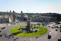 BARCELONA, SPAIN - OCTOBER 17, 2017 -Placa Espanya Barcelona, ,