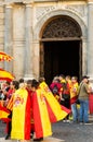 Barcelona, Spain 08 October, protest against the independence of Catalonia