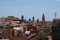 Barcelona, Spain, old city skyline taken from the roofs Royalty Free Stock Photo