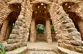 Barcelona, Spain. Park Guell. Antonio Gaudi Architecture Royalty Free Stock Photo