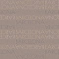 Barcelona, Spain seamless pattern