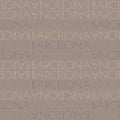 Barcelona, Spain seamless pattern Royalty Free Stock Photo