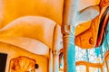 BARCELONA, SPAIN - SEPT 04, 2014: Interior and inner chambers Gaudi`s creation-house Casa Batlo. The building that is now Casa