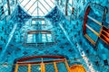 BARCELONA, SPAIN - SEPT 04, 2014: Interior and inner chambers Gaudi`s creation-house Casa Batlo. The building that is now Casa