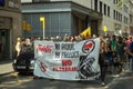 BARCELONA, SPAIN - SEPTEMBER 11, 2014: Antifa manifestation