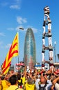 Castell show in National Day of Catalonia