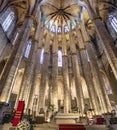 Barcelona, Spain - September 21, 2021: The church of Santa MarÃÂ­a del Mar is a minor basilica located in the city of Barcelona, Royalty Free Stock Photo