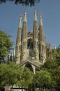 Barcelona, Spain - September18, 2011 - Famous temple Sagrada Familia