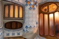 Barcelona, Spain - September 19, 2021: Inside Casa Batllo in Barcelona, the building was designed by Antoni GaudÃÂ­, and is