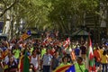 Catalan Independence rally in Barcelona, Spain