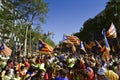 Catalan Independence rally in Barcelona, Spain