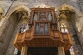 Barcelona, Spain - September 21, 2021: Pipe organ of Santa MarÃÂ­a del Mar inside the basilica located in the city of Barcelona, Royalty Free Stock Photo