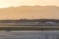 A Ryanair Airbus A320 taking off from on september 26, 2020 in Barcelona. Vueling is a spanish low-cost airline with some 87 Royalty Free Stock Photo