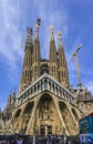 Barcelona, Spain. September 2017:Sagrada Familia catholic church in Barcelona, Catalonia