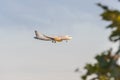 A Vueling Airbus A320 taking off from on september 26, 2020 in Barcelona. Vueling is a spanish low-cost airline with some 87 Royalty Free Stock Photo